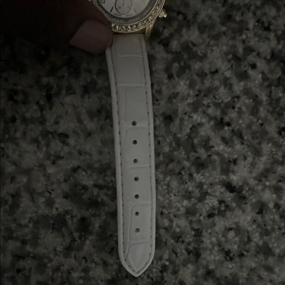 Bell & Ross White and Gold Chronograph Watch with Crystal Bezel main image 8